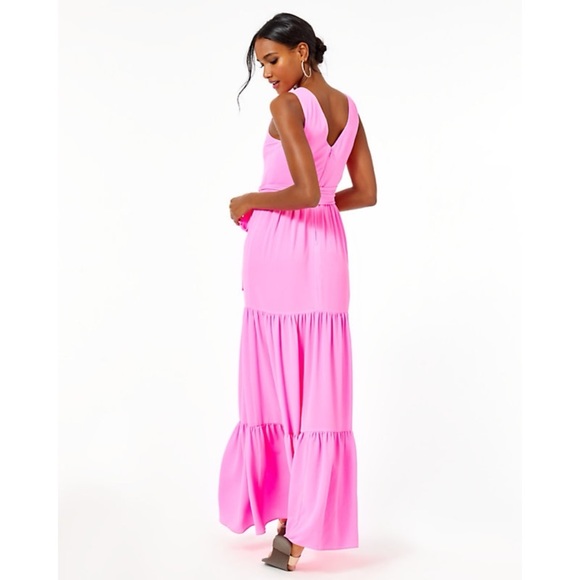 Lilly Pulitzer Maurine Maxi Dress in Prosecco Pink - Picture 3 of 8